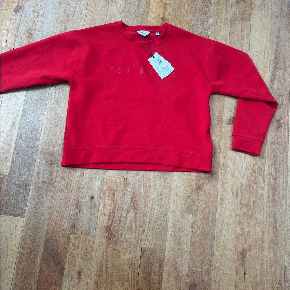Ted Baker Vibrant Red Crewneck Top